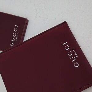 New Gucci mirror  Deep Red Burgandy  GUCCI Beauty Cardholder